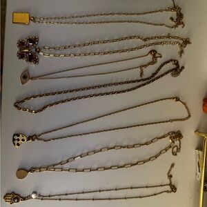Lot of costume necklaces -Tone Layered Pendant Necklace Set -  Butterfly